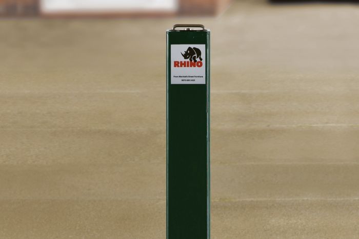 Rhino&#x27;&#x20;RT&#x20;SQ8&#x20;Sold&#x20;Secure&#x20;Metal&#x20;HD&#x20;Square&#x20;Telescopic&#x20;Galvanised&#x20;&amp;&#x20;Coloured&#x20;Bollard&#x0D;&#x0A;