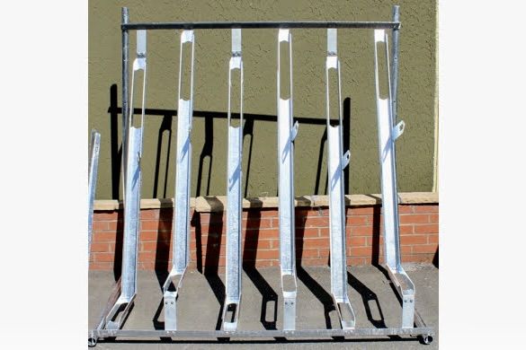 Bicycle Rack (5 bikes), Semi Vertical space saver
Extra bike spaces can be added.
