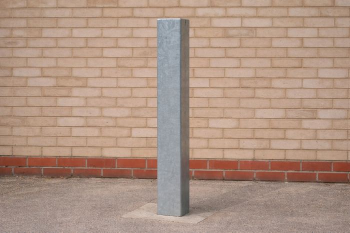 Bollard Steel (50-150mm Square) 1000mm above ground - Galvanised - Bolt Down