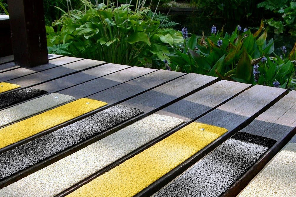 Anti-Slip 'GRP' Decking Strips: Colours with Hi-Viz Options - Safety & Style in Every Step