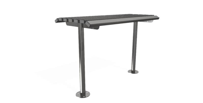 Perch Bench 'Drayton' Stylish Durable & Robust - Great for Bus Shelters or Walkways