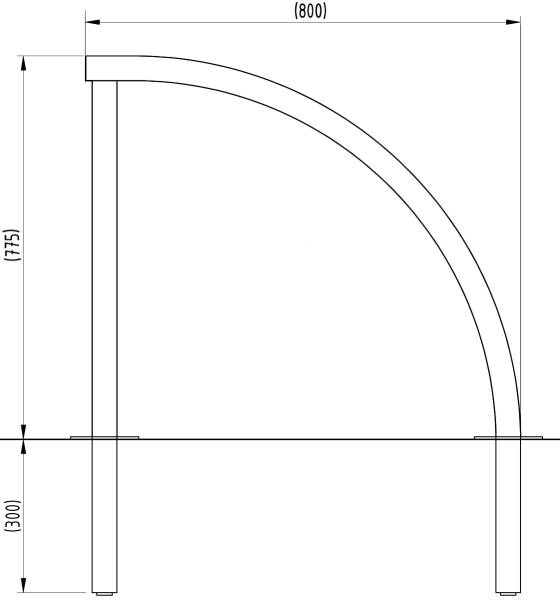 Cycle Stand 'Duston' - Concrete In or Bolt Down Available