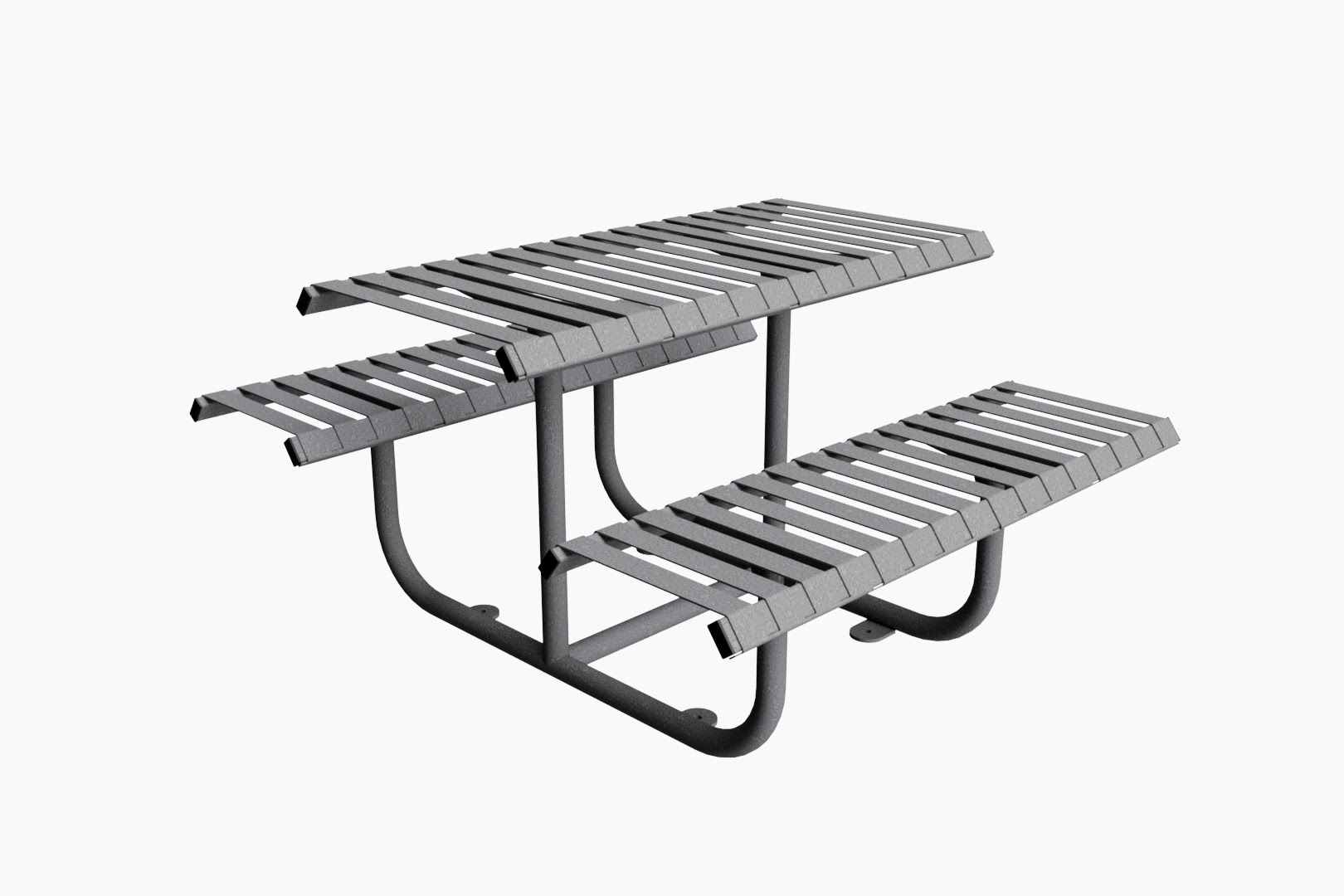 Easton Picnic Table & Benches Galvanised and Stainless SteelPowder Coat Colour Finishing Robust Outdoor Dining Solution