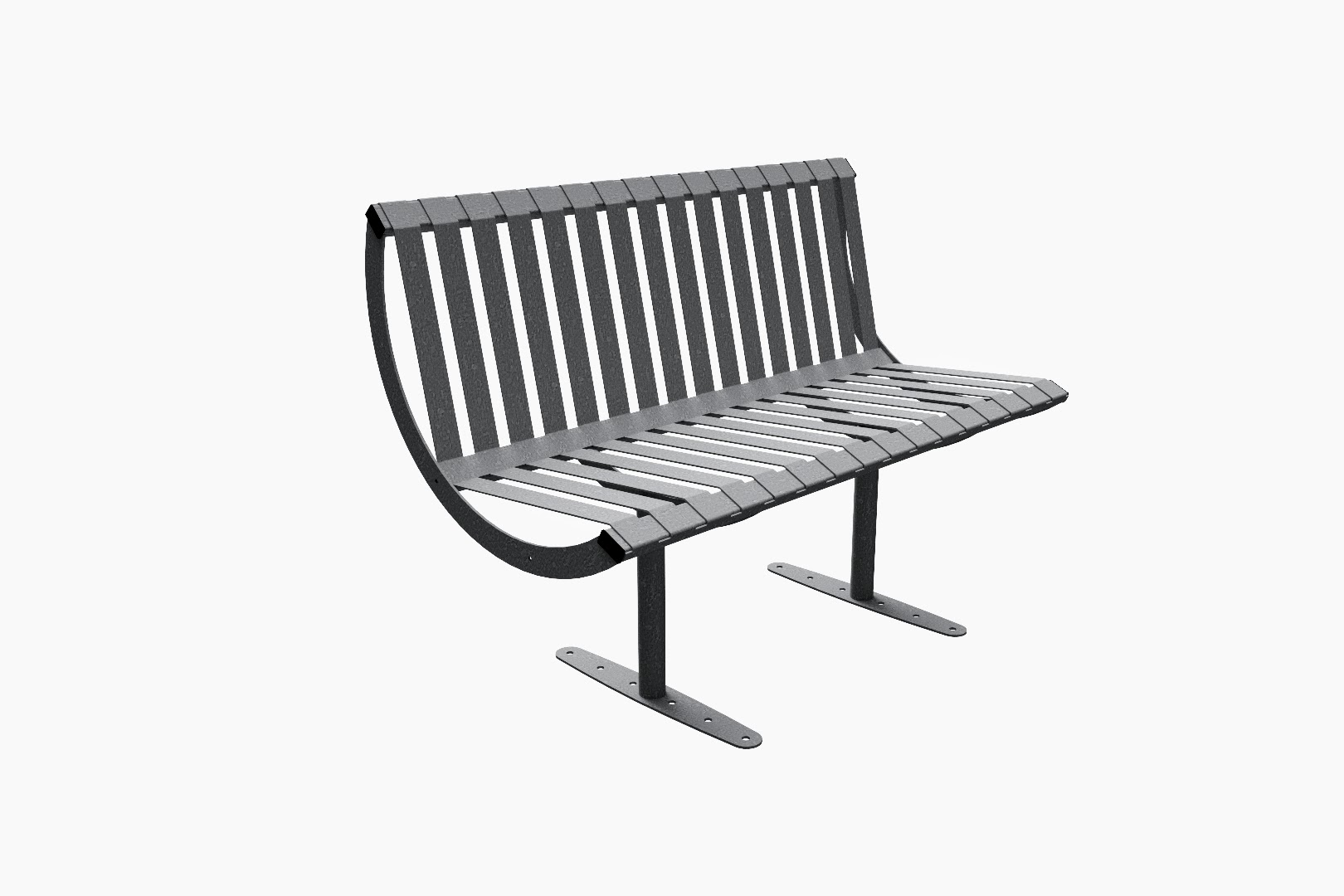 Easton 1200mm Backrest Seat Galvanised and Stainless Steel Powder Coat Colour Finishing Perfect for Outdoor Relaxation