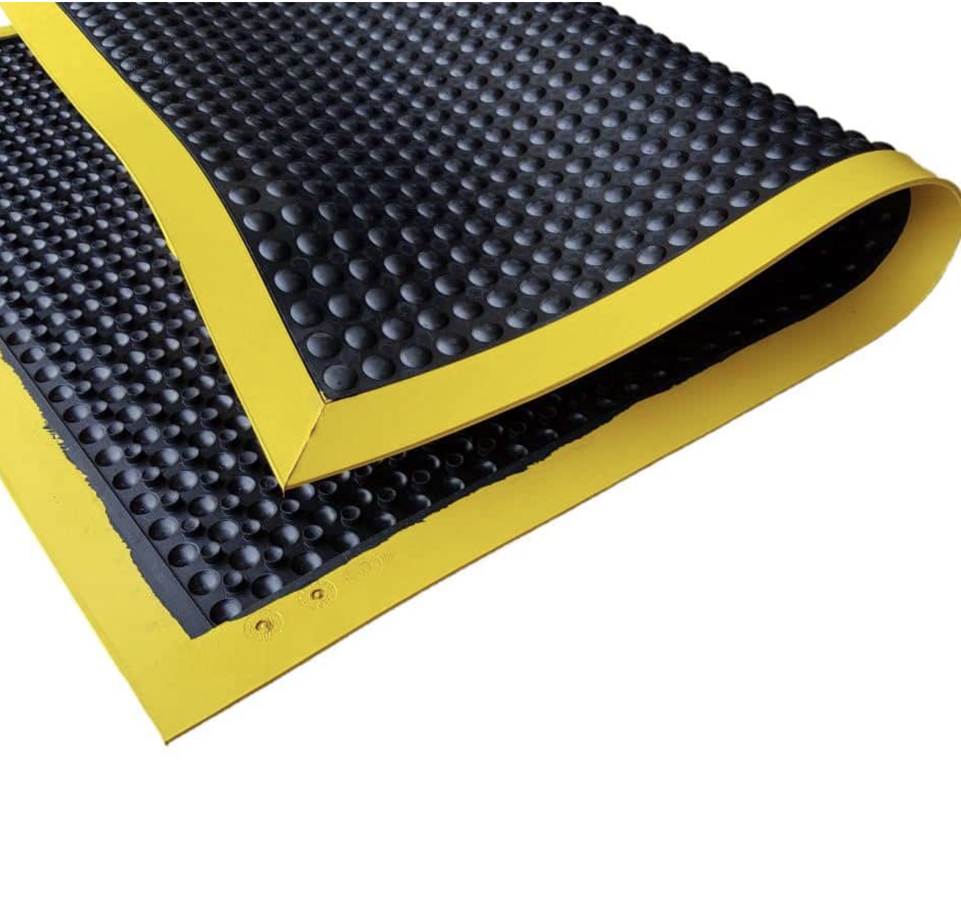 Anti-Slip Bubble Mat Hi Vis Resistant to Oil Rubber Nitrate HD Anti-Fatigue Air Cushioning 'ERGO-Tred Greaseproof'