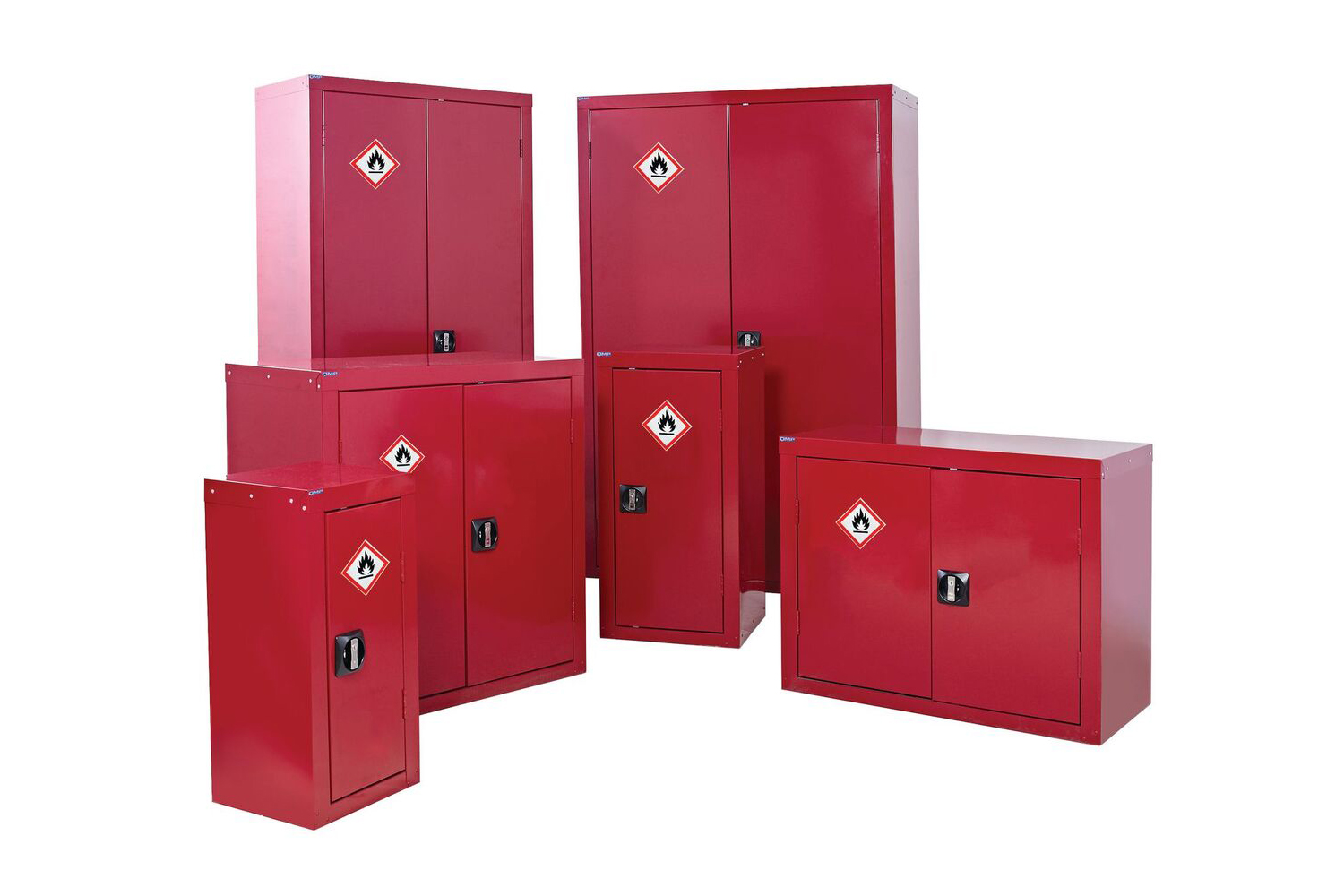 Storage Cupboards for Flammable Liquids for your legal responsibility in Red with Germ Guard Active Technology paint