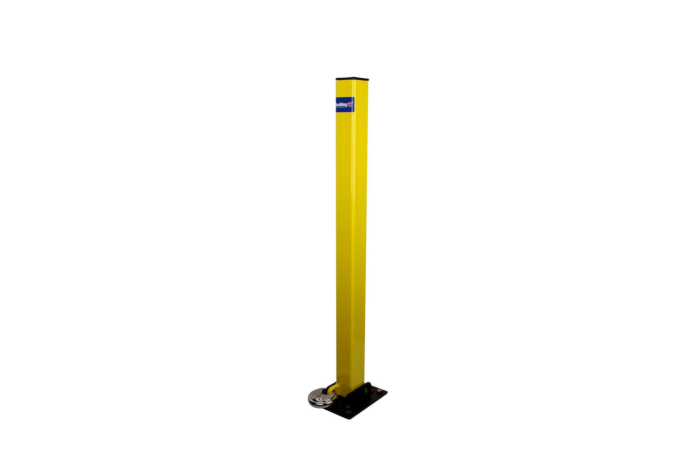Parking Post, Folding: Including Stainless Steel Padlock 
Hi-Vis Affordable Premises Security + 5 Year Warranty