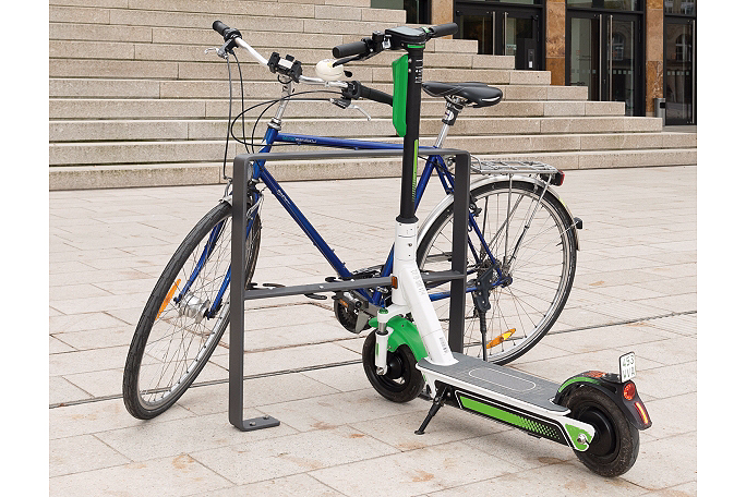 Bike and Scooter Stand Sturdy and modern design and comes in 3 versions.