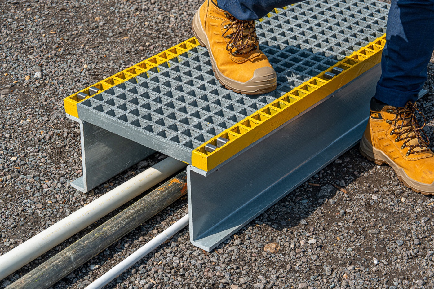 GRP Step Over Platforms & Hop Ups
Anti-Slip - 100mm to 200mm Clearance