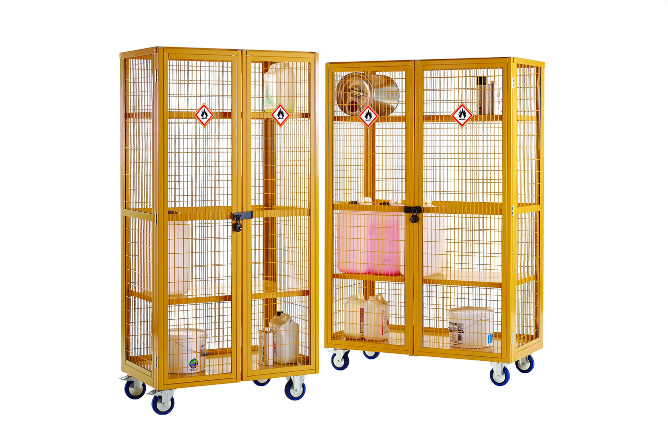 Hazarous Boxwell Trolleys - To store harmfull substances correctly within the workplace