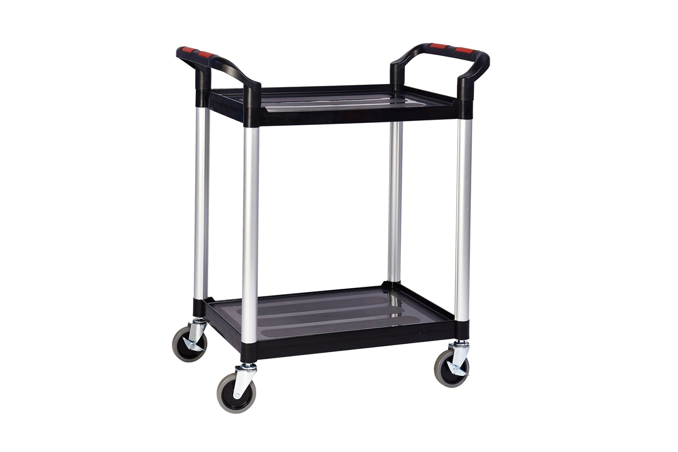 Two Shelf Trolley - Quality Hardwearing Plastic Tiers - 'Proplaz'