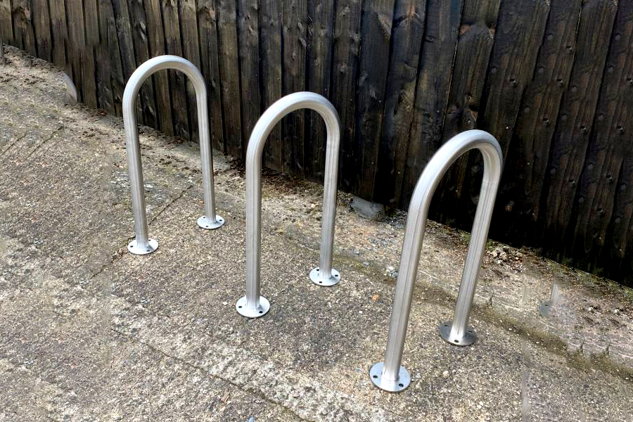 Sheffield Cycle Stand-ECO-Narrower than standard and in Stainless Steel