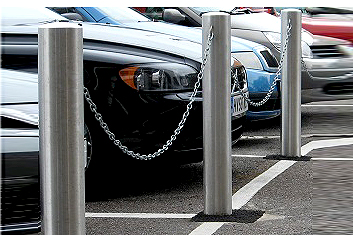 Stainless Steel Bollards with Eyelets & Chain
750mm Above Ground | Grade 304 | 60-114mm