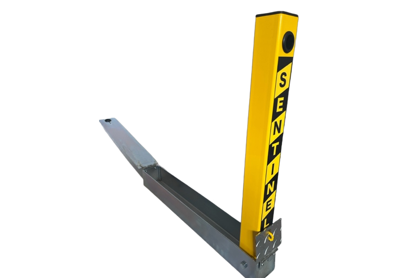 Fold Down Post (Coffin Style) One Step Effortless Operation Security Discreet Space Saver With Stainless Steel Disc Lock