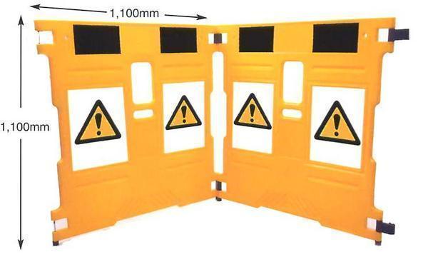 Safety barriers Super Guard & Warning Sign - set of 2 panels