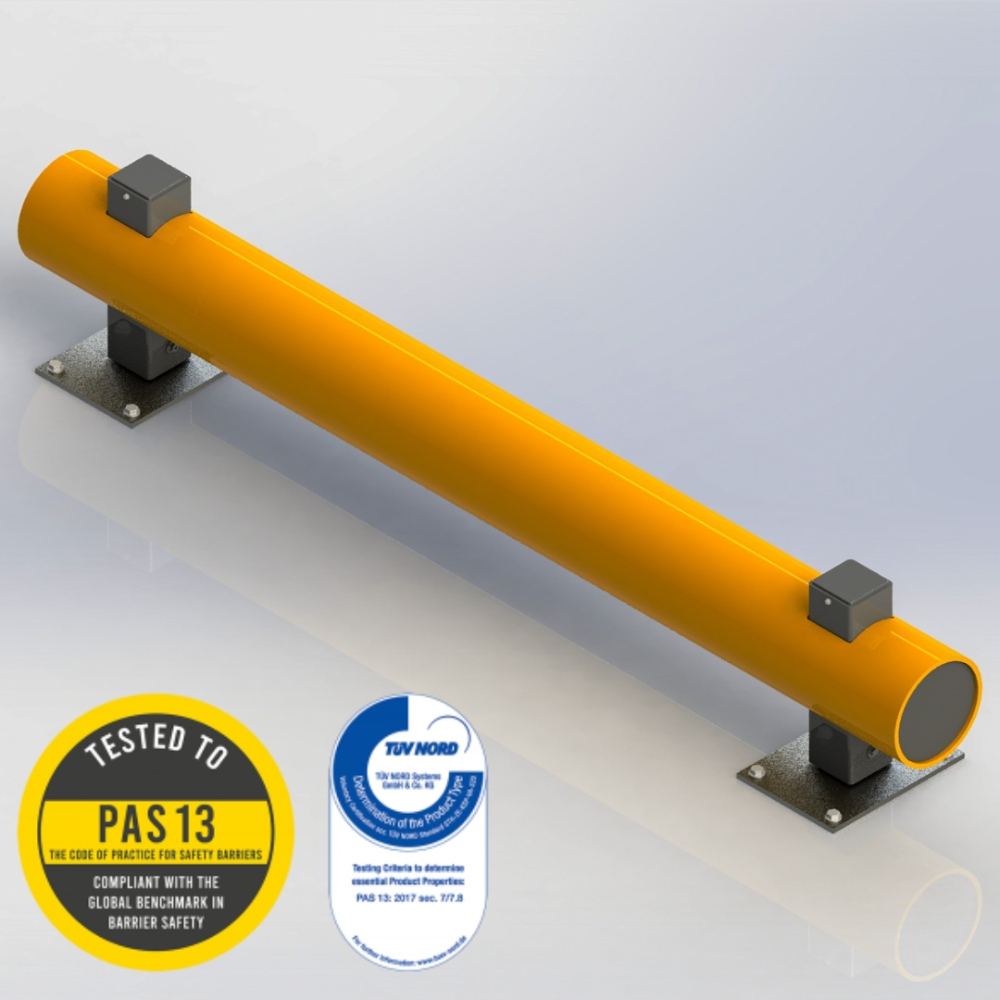 Low Level Bumper Barrier - Double Bars for additional impact protection