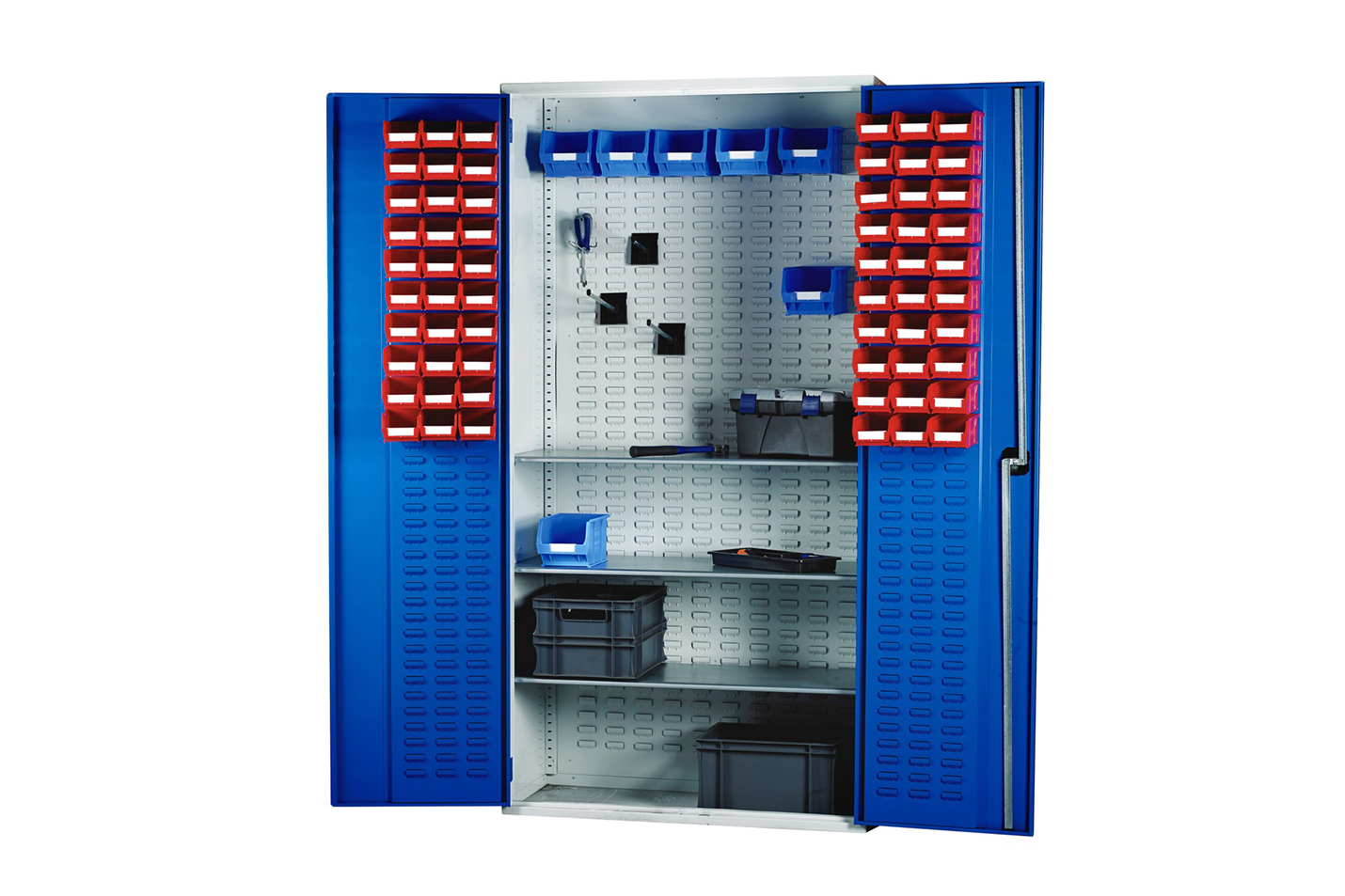 Louvred Panel Container Cabinets with 420 individual louvres and 126 individual louvres per door