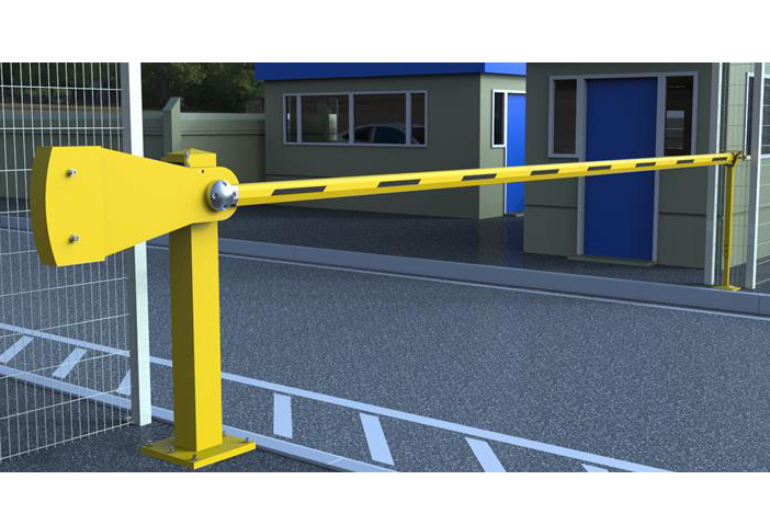 Arm Barrier - Heavy Duty, Manual Rising Operation, 4 - 9m no skirting or 4 - 7m with skirting