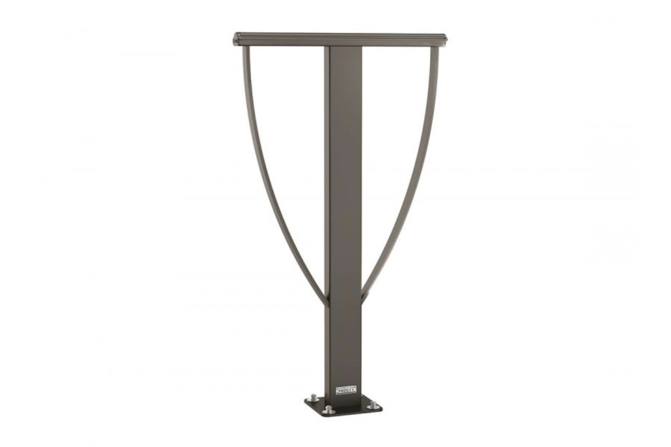 Bicycle stand. Allows fixing of frame and wheel with Elegant Style. Allowing practical fixing of both the frame and the wheel.