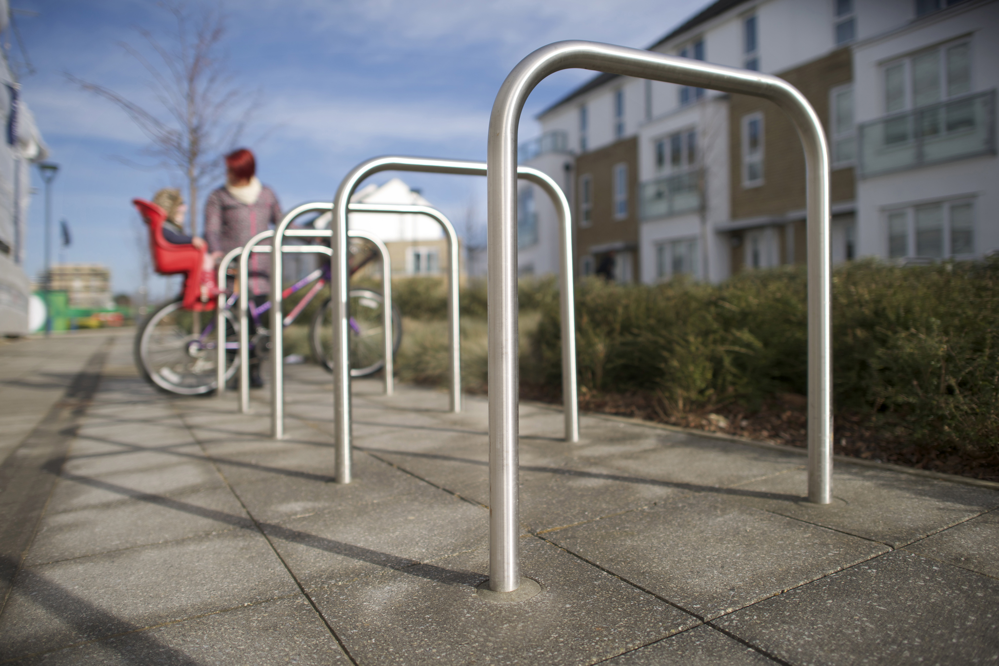 Marshalls Ollerton Metal Mild Steel Cycle Stand 
Sheffield Root Fix Design - Galvanised + Colours
D48mm W780mm & H A/G 750mm