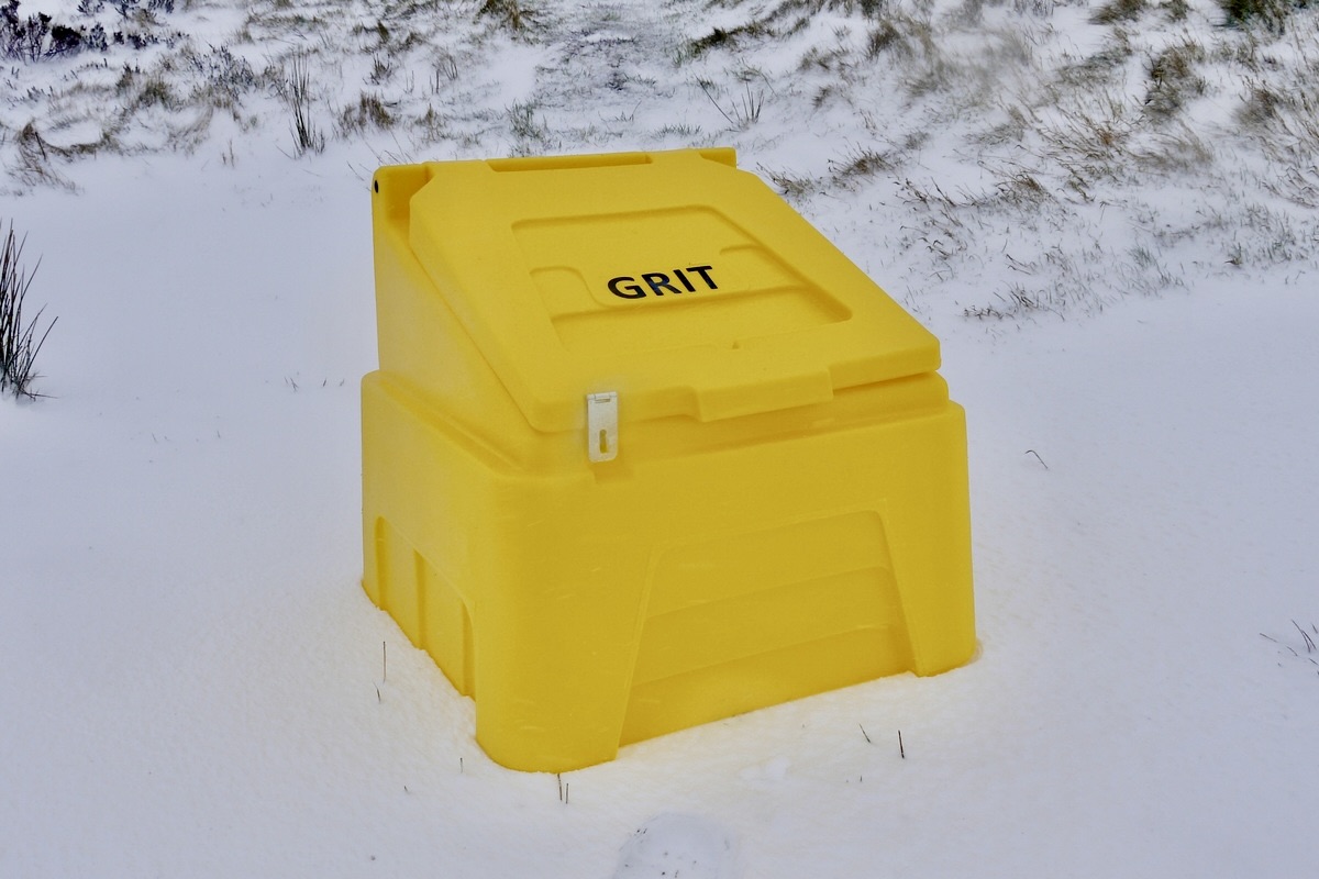 200L Grit Bin - Black Recycled or Colour Choice