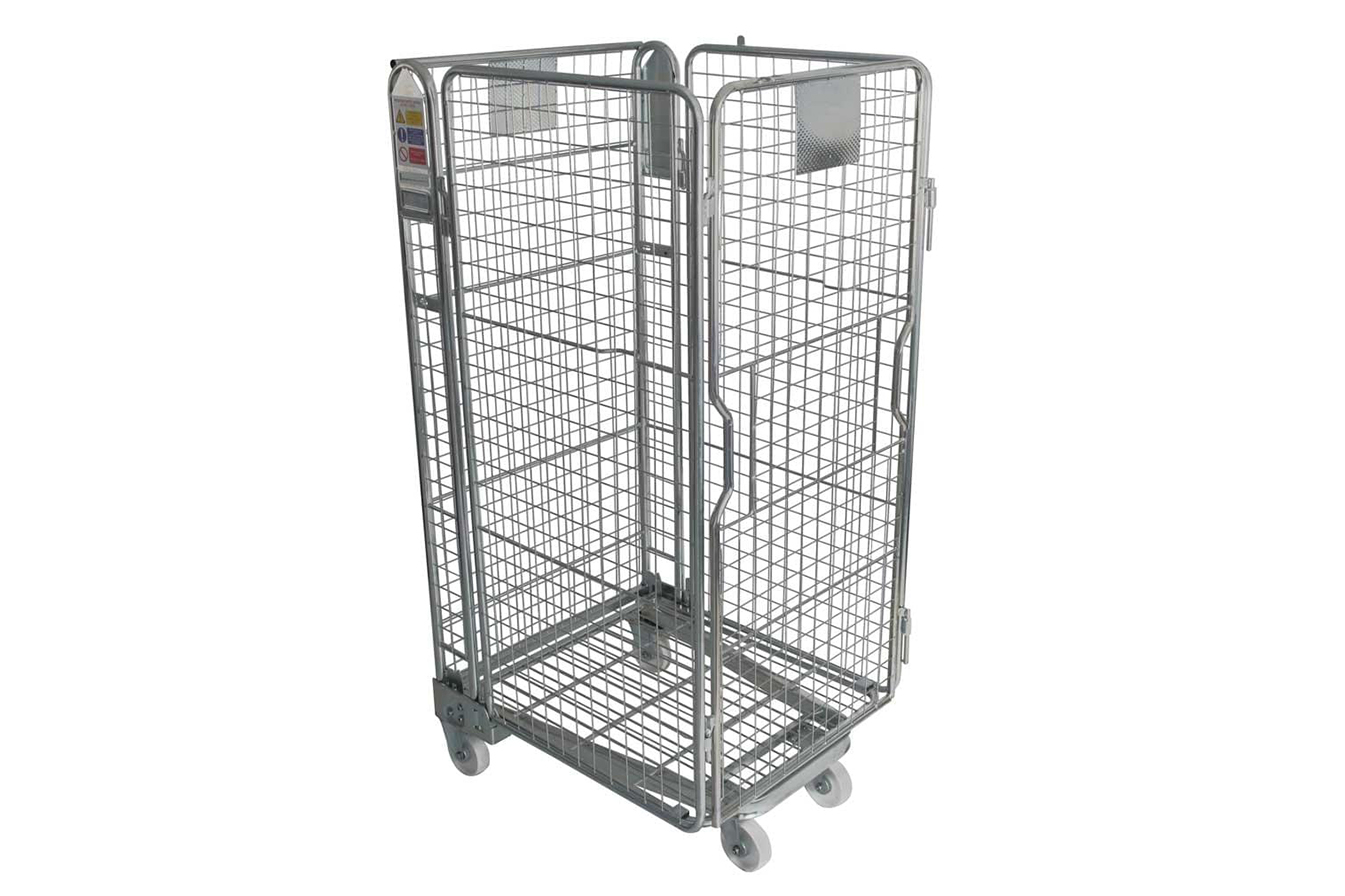 Four Sided Roll Nestable Pallet - Mesh Infills