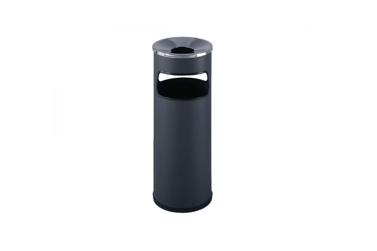 Litter Bin - Free standing - With Ashtray - Designed for outdoor use suitable for use inside smoking shelters.
