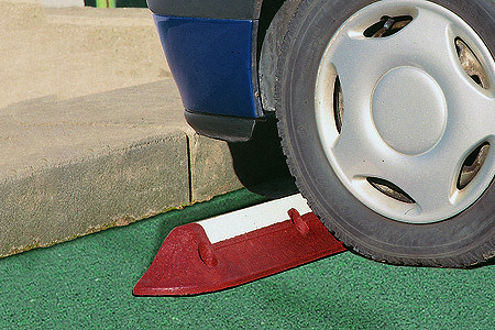 Wheel Stops Excellent method of preventing damage from vehicle overruns. recycled material