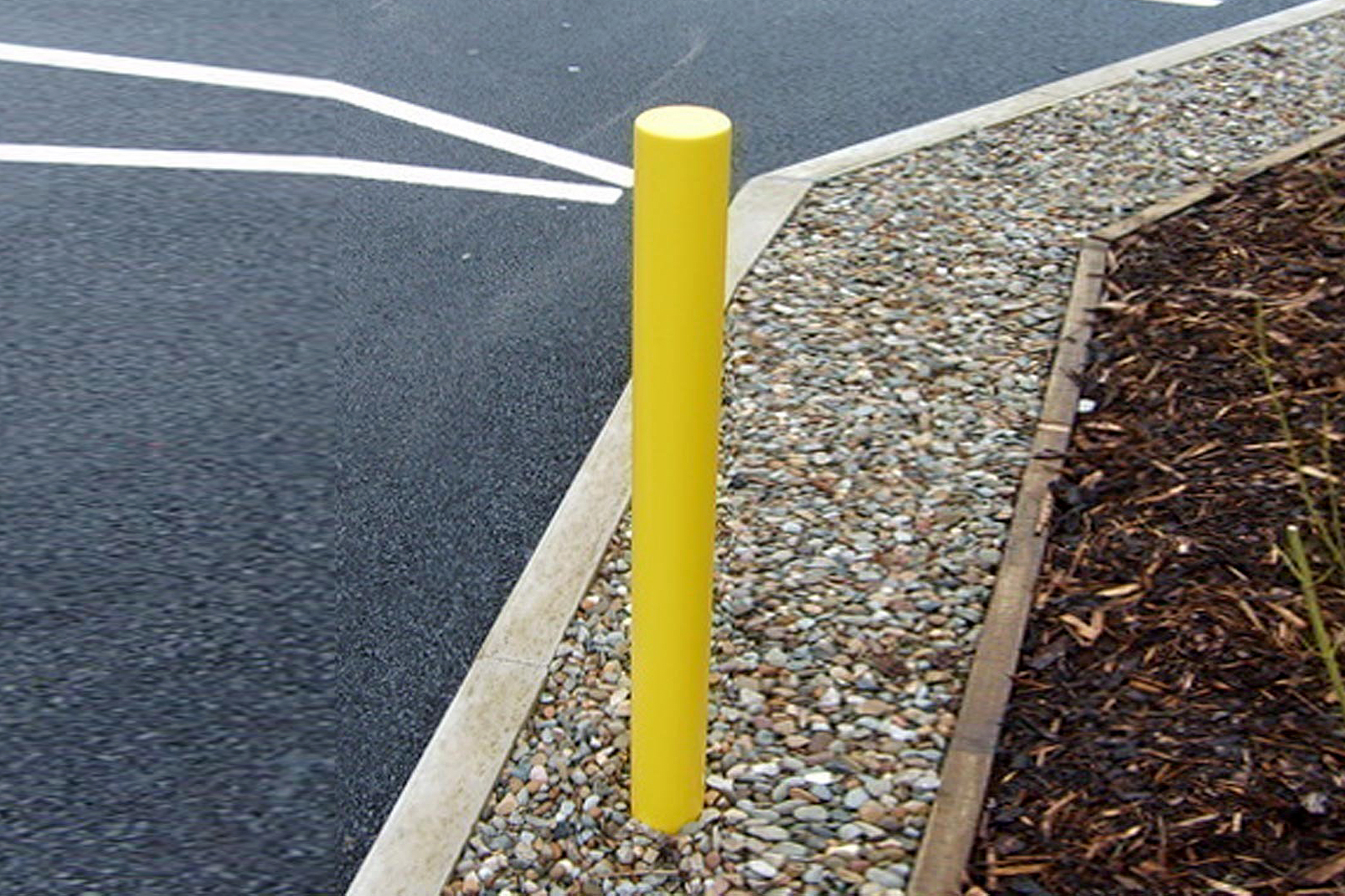 Bollard Slim (90mm DIA ) or (90mm Square) 900mm above ground Flat Top - Recommended