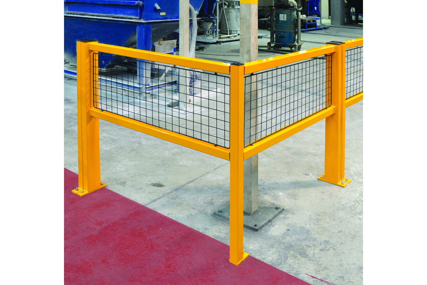 Guard Rail Corner Barriers - Perfect for industrial workshops or warehouses for defining walkways