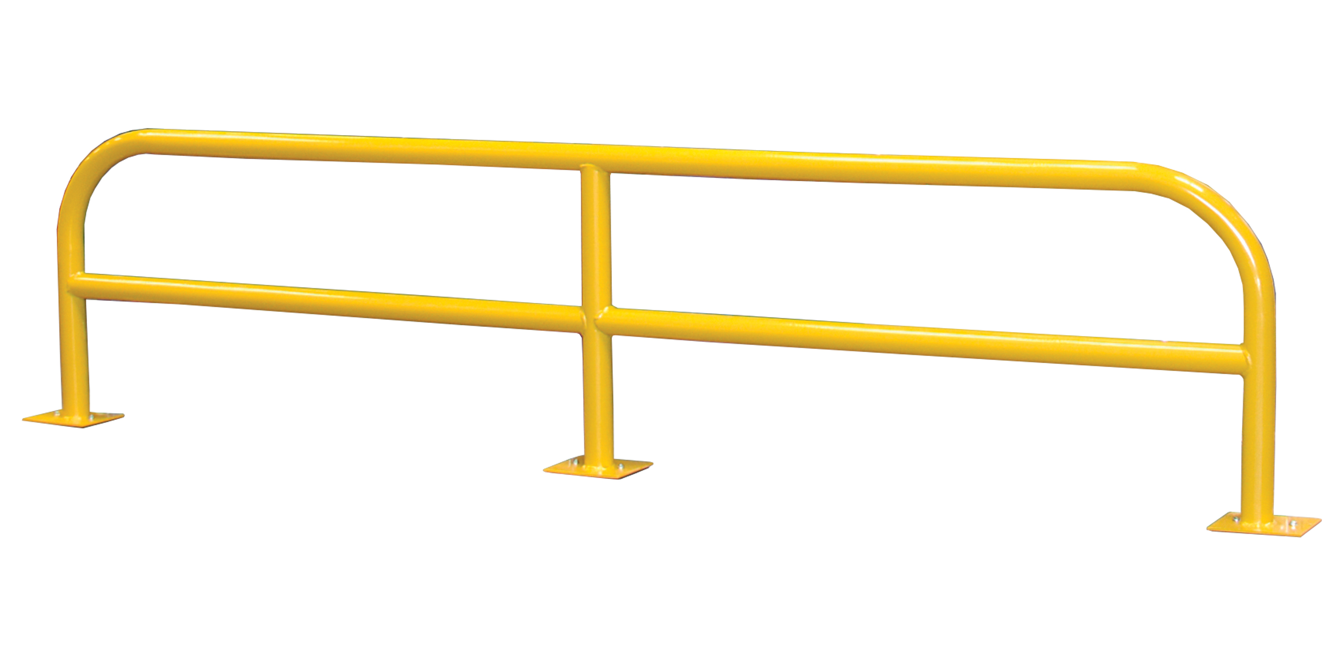 Warehouse Hoop Barrier (D50.8) Hi-Vis Yellow Germ Guard Paint Protects End Pallet Rack Bays