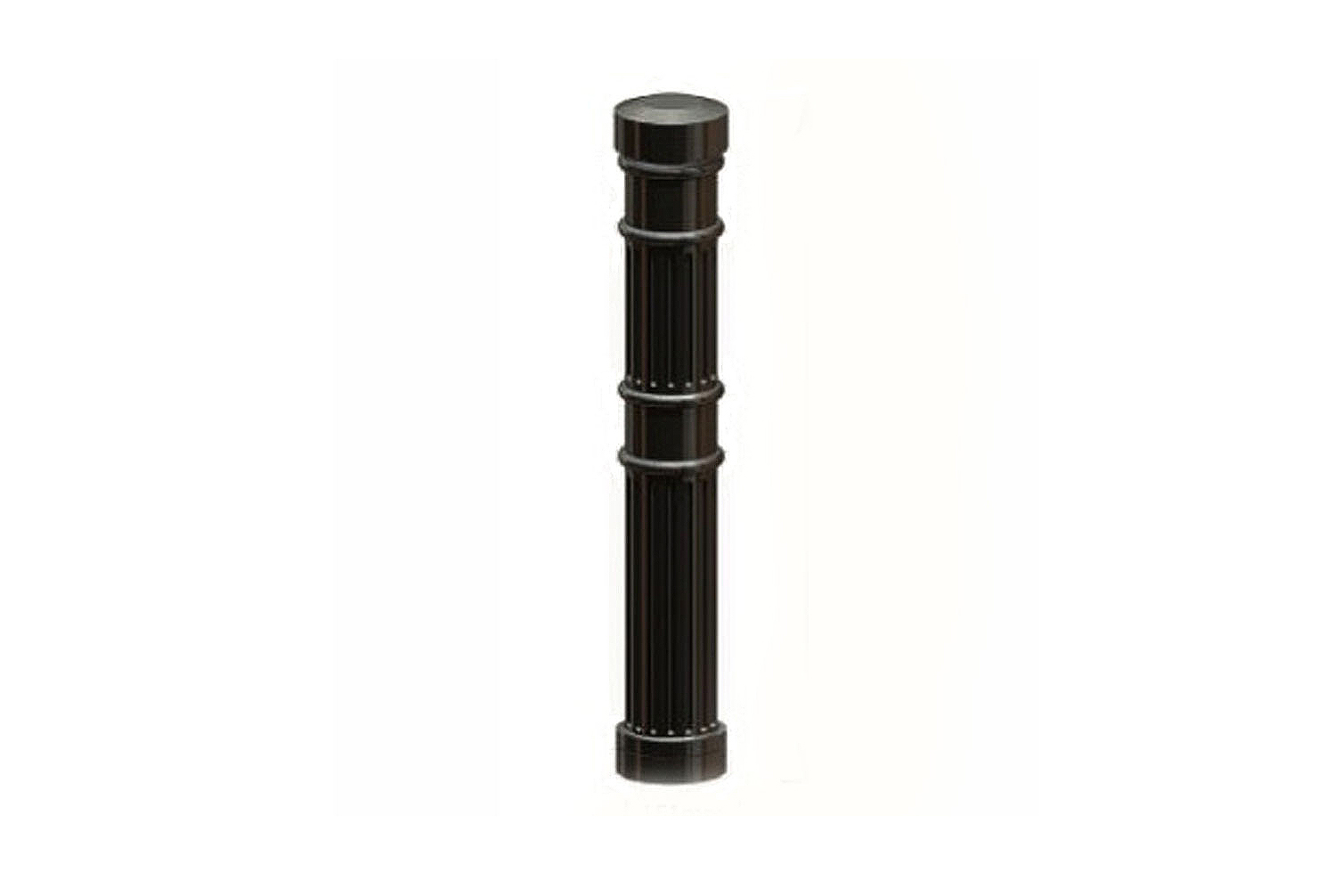 Bollard Ferrocast (Polyurethane) "Red Route". Low Maintenance