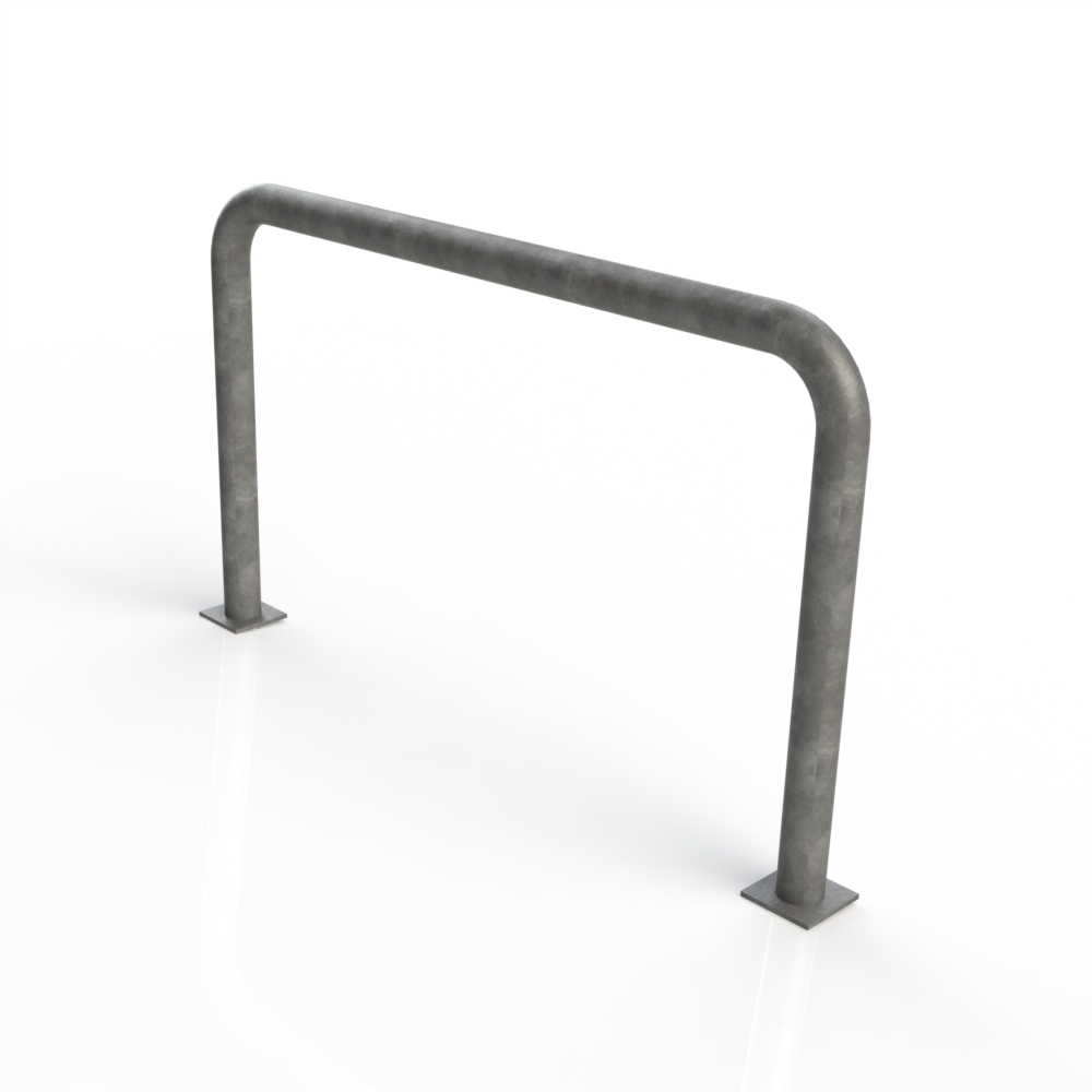 Hoop Perimeter Barrier (90mm Dia) Fixed, ideal for pedestrian and traffic route delineation