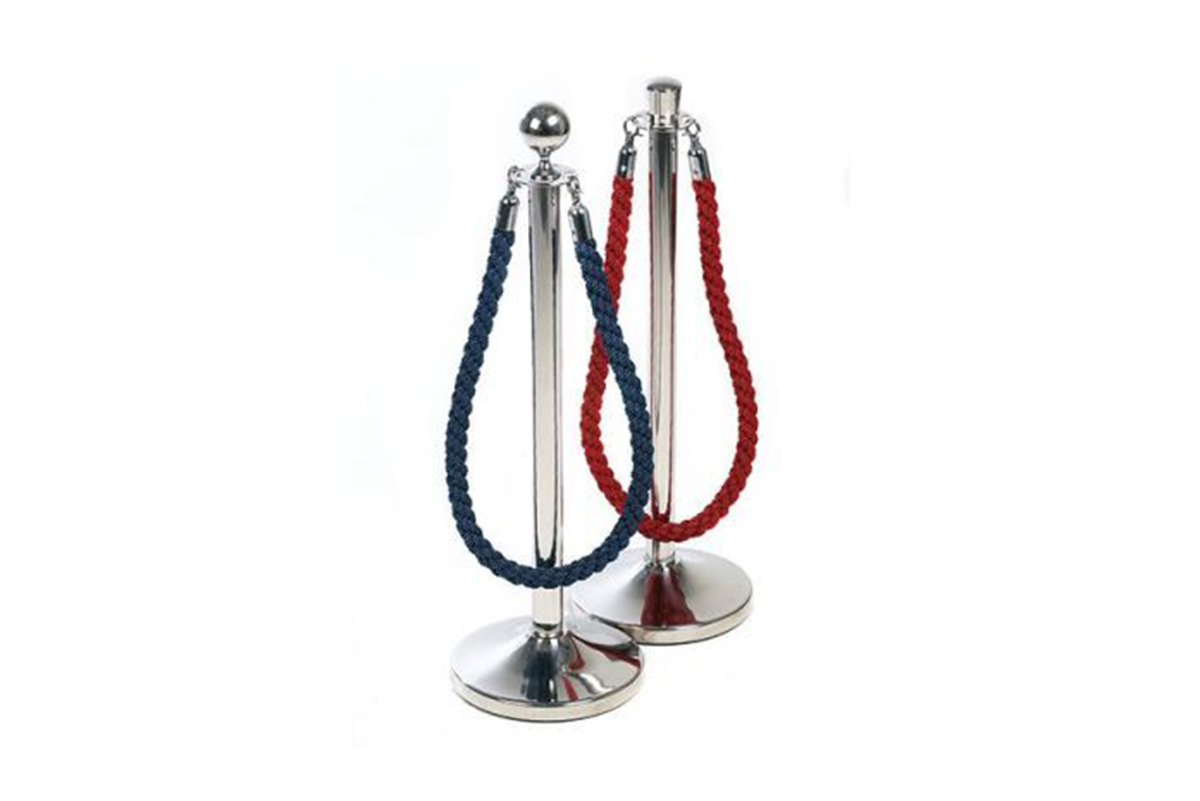 Stainless Steel Barrier Post with Ball or Top Hat Head
Contemporary & Elegant with Optional Quality Ropes
