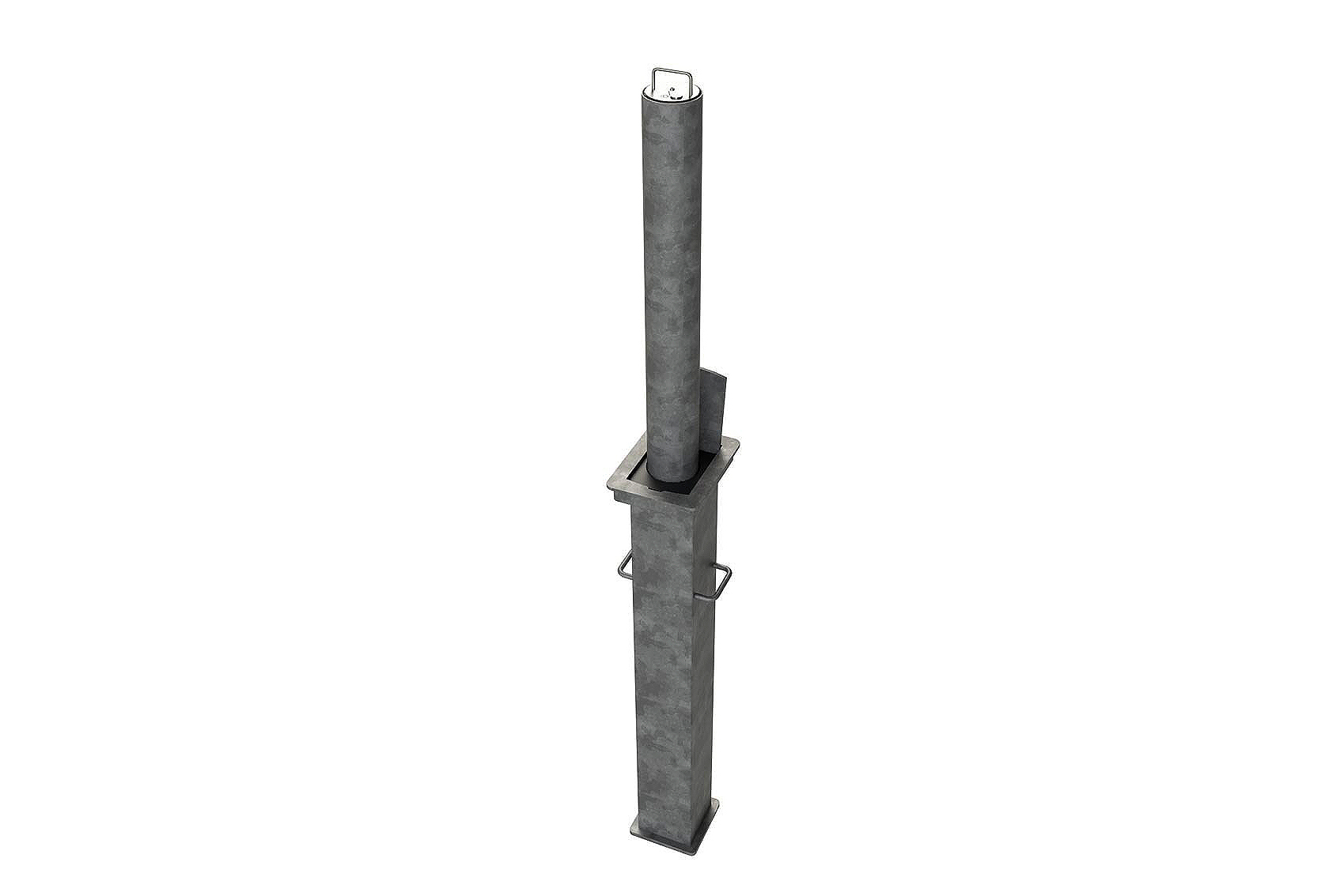Telescopic Security Post Heavy Duty . Round and Reinforced
