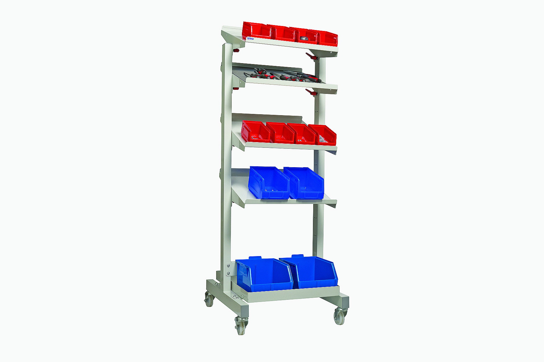 Trolley Tilting Flow System - Accessible Storage for the Workplace