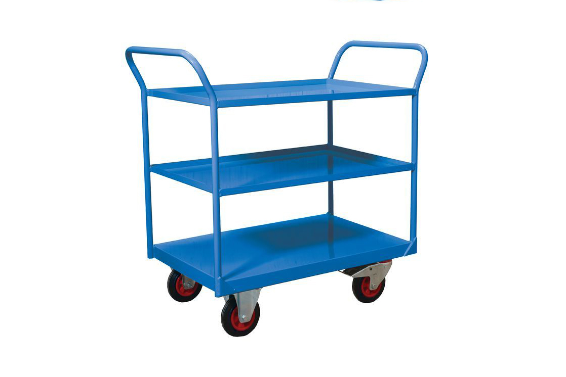 Trolley Hand Truck with 3 Tiers - Made for Heavy Duty Industrial setting