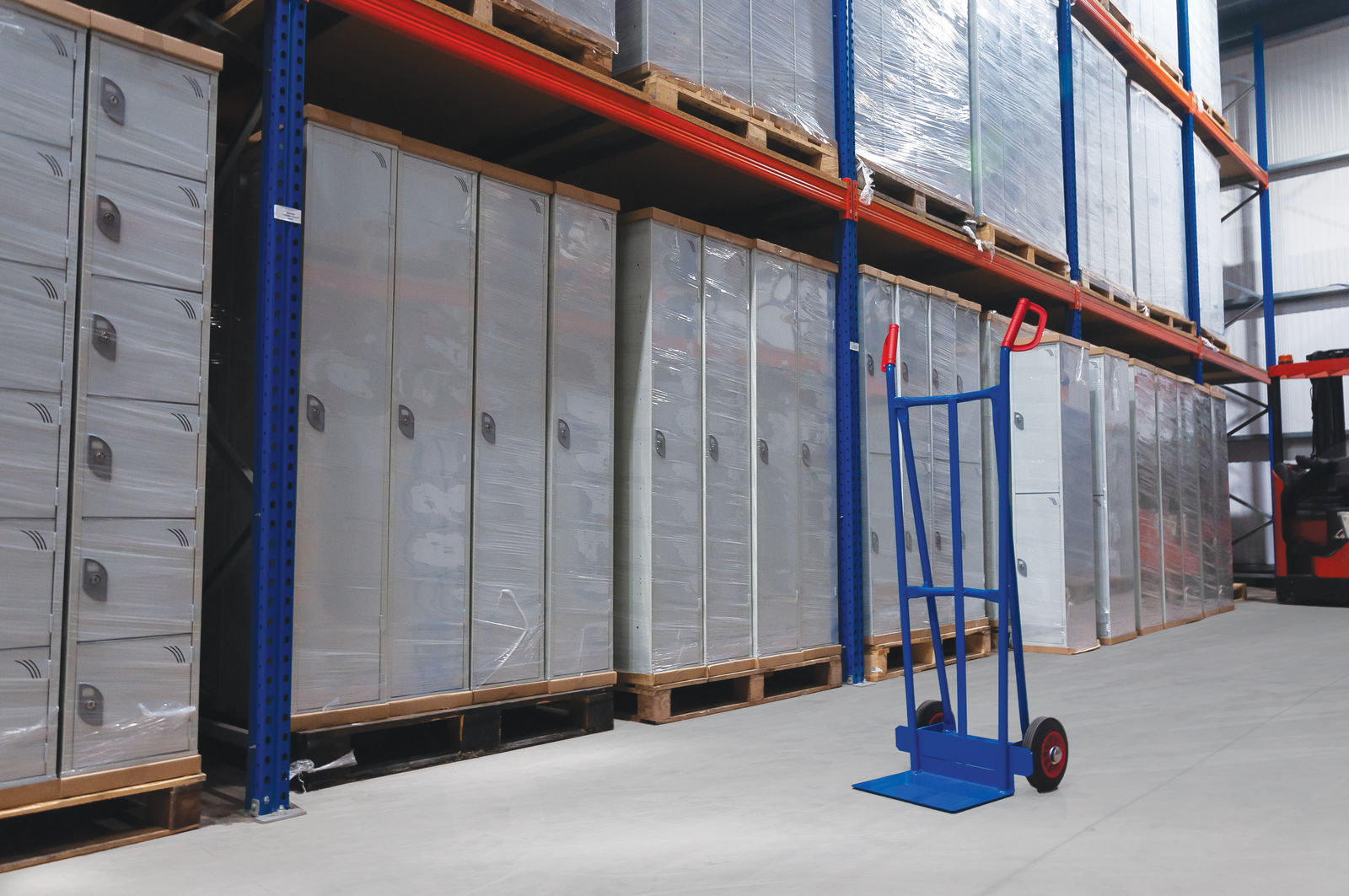 Sack Truck constructed with welded tubular steel for 500kg load capacity.