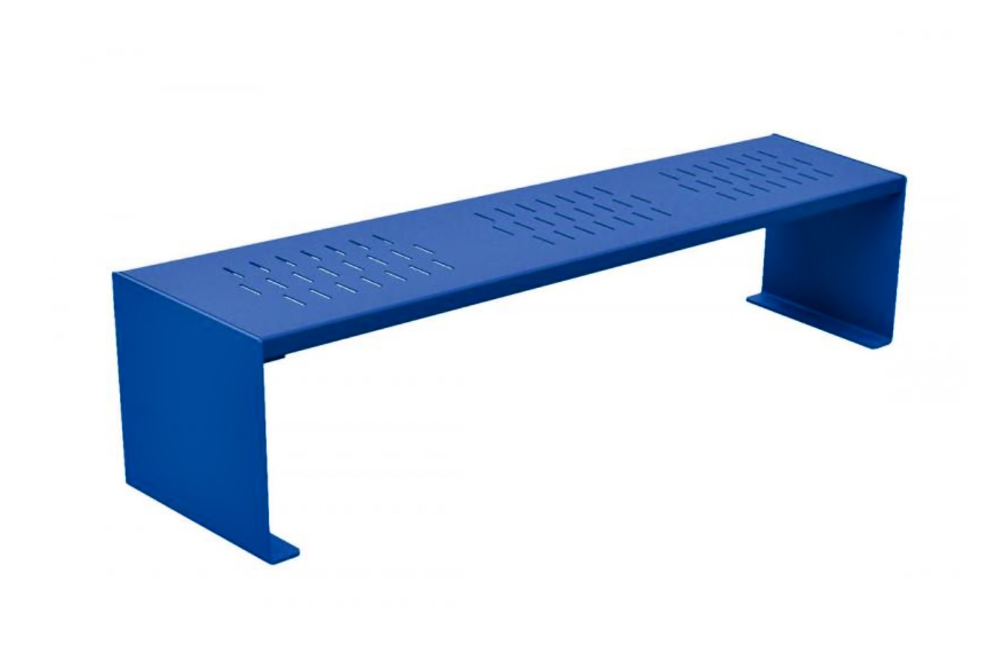 Bench in Galvanised Steel - The seat & support sides is made of galvanised steel with painted colours choice.