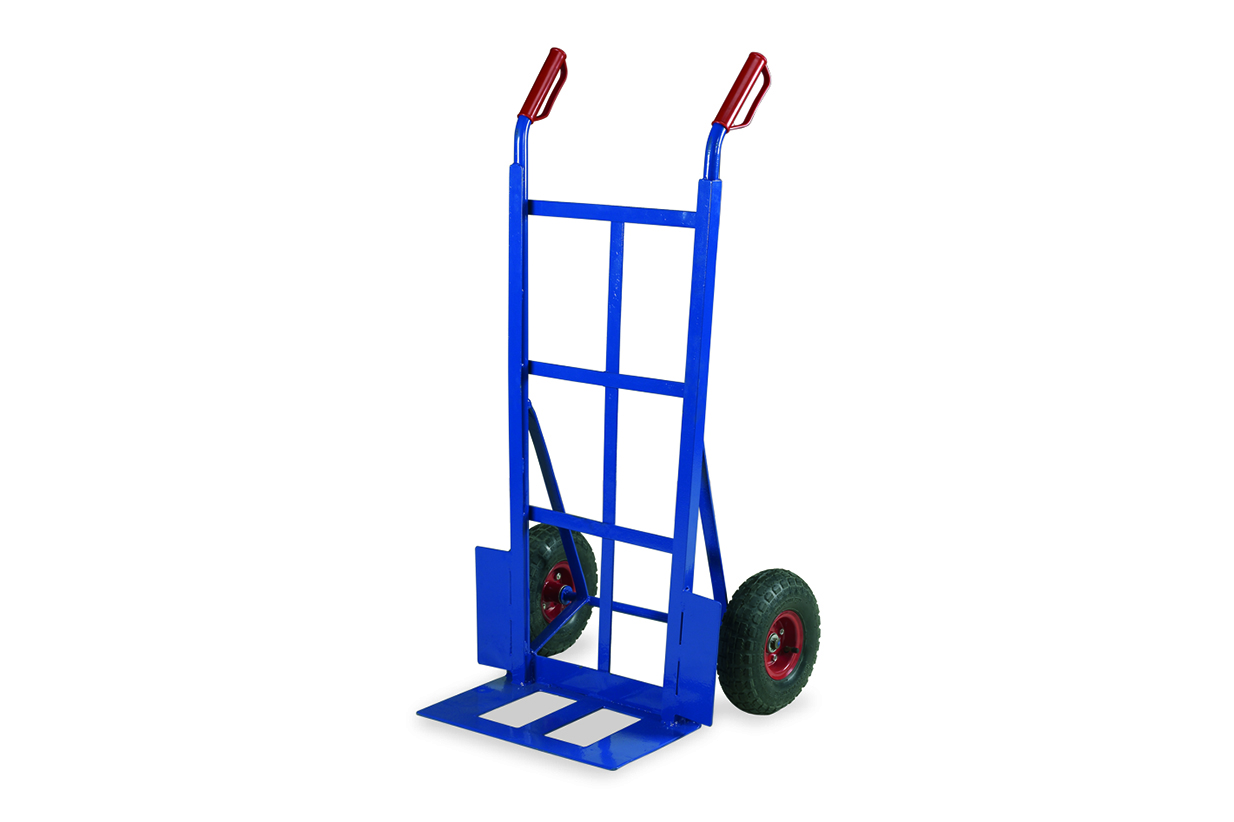 Heavy Duty Sack Truck: 300kg Robust, Fully Welded Steel Pneumatic Tires, Rough Terrain Ideal Heavy Load Transportation