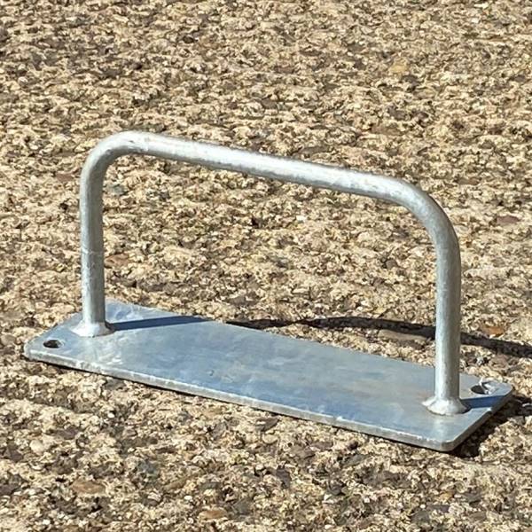 Low Level Bike Shed Hoop in Galvanised mild Steel - Space Saving Security