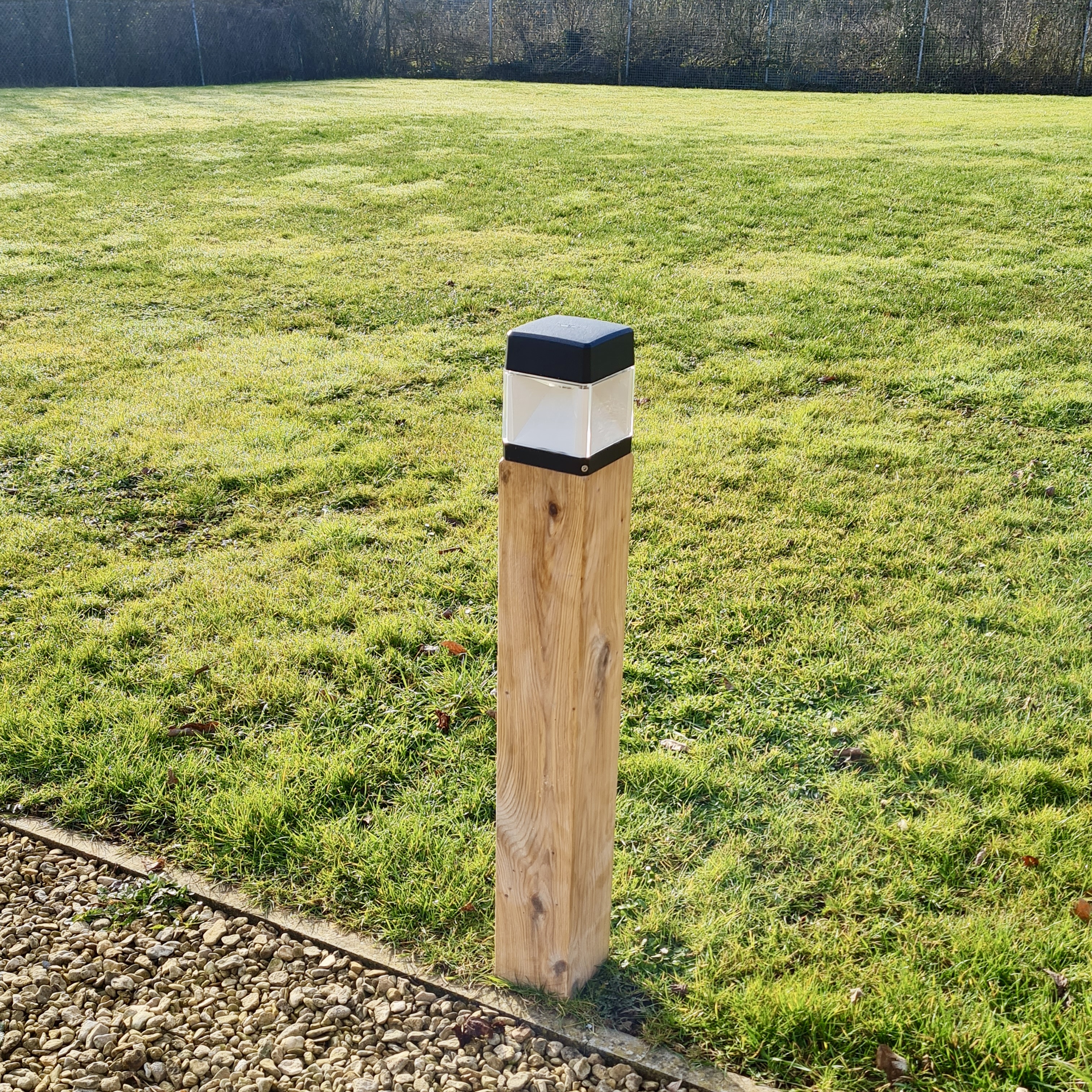 Shoreham Oak LED  Wood Bollard
Eco-Friendly with 360-degree Light Spread