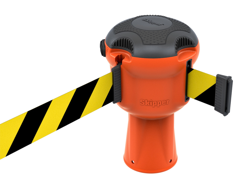 Retractable Safety Barrier (Cone Topper) with 9 metre Tape - Choice of Colours