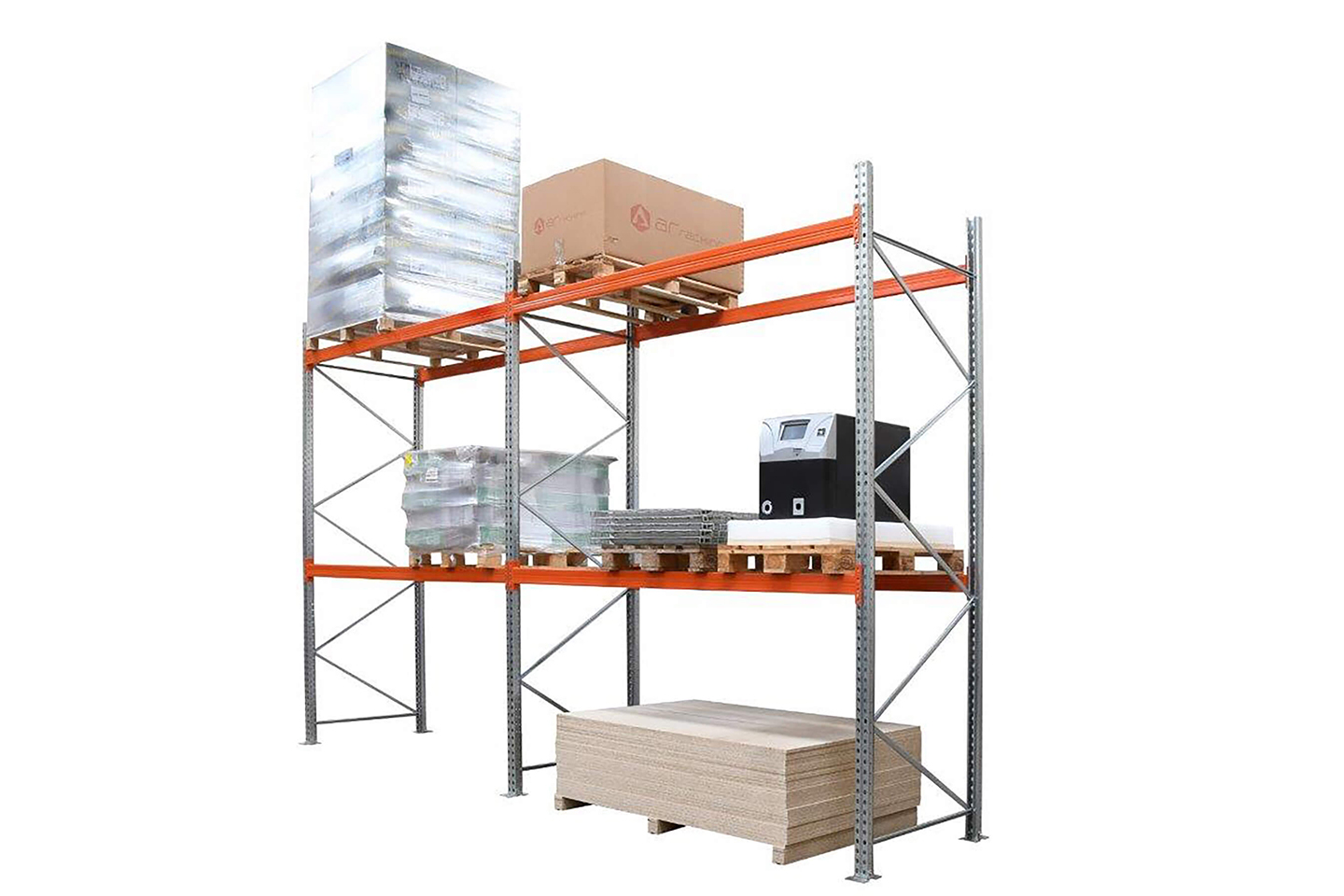 Standard HD Pallet Racking: Extension and Starter Bays Modular 2.5m to 3.5m High Depth: 900mm and 1100mm (2000kg) - All Forklift Access