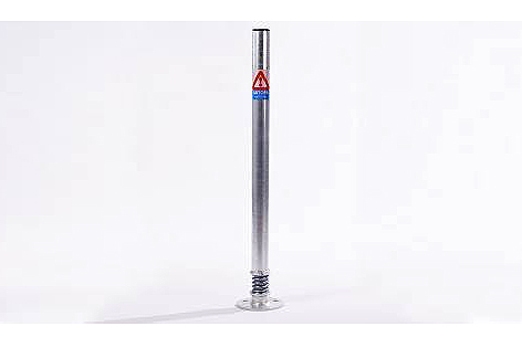 Bollard Sprung (48mm DIA) 750mm above ground - Absorbs low speed impacts and returns to upright position