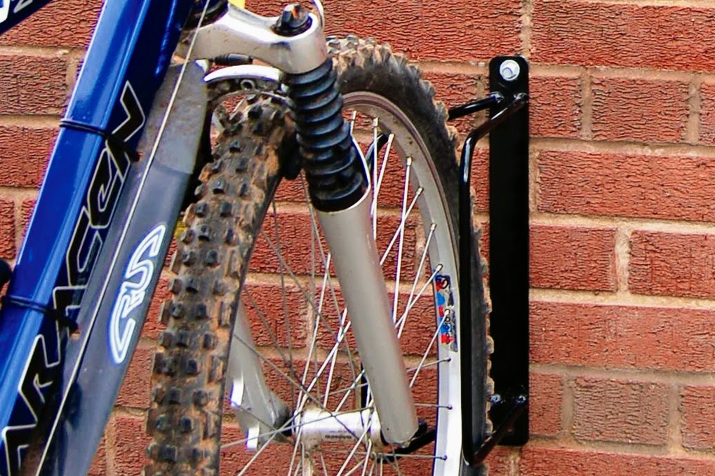 Wall-Mounted Bike Rack (Black) Save Space & Securely Store Choose Your Angle (60 or 90 degree)