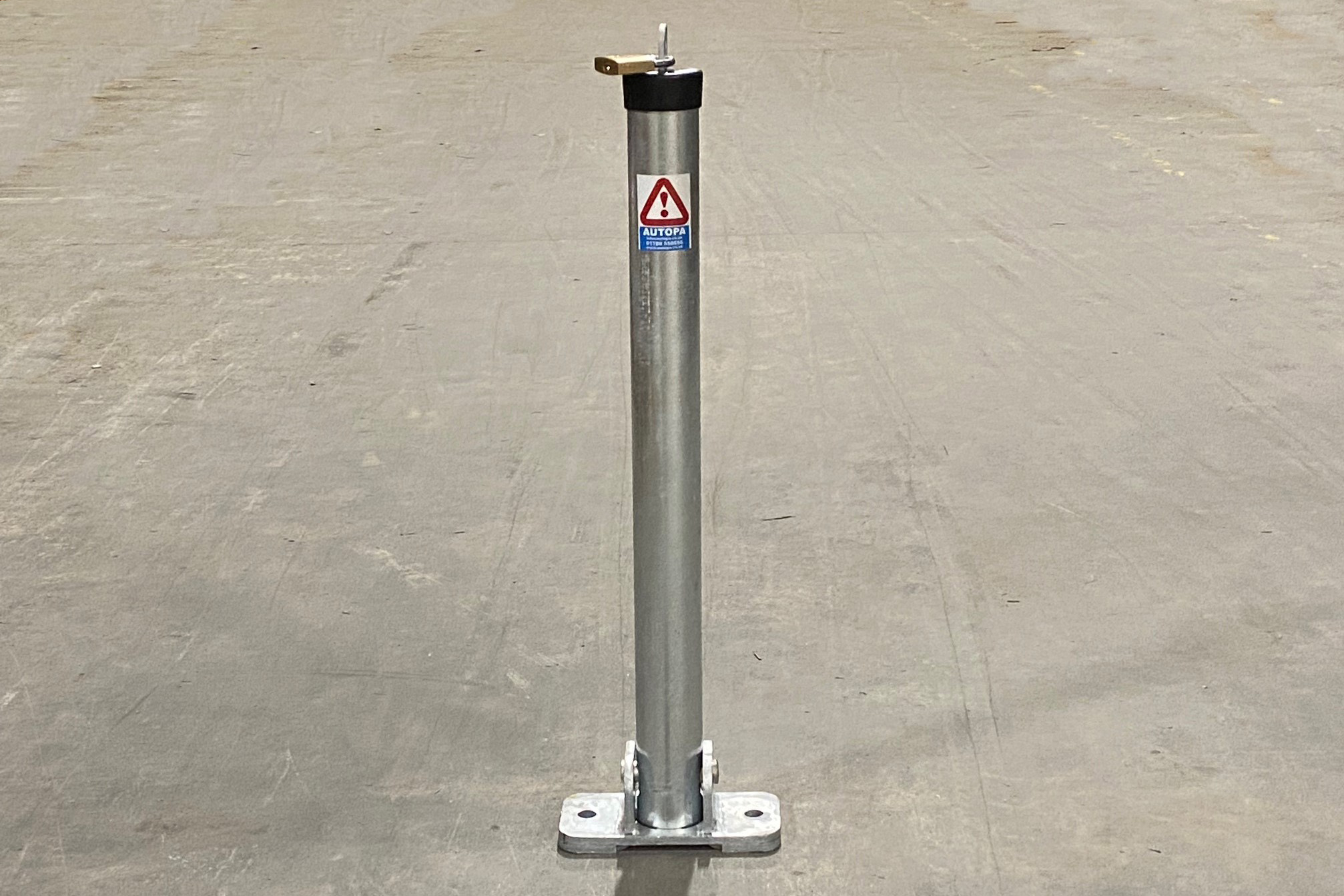 Parking Post Folding: H680mm Galv., Colour or Stainless-Steel D60mm - Optional Padlock Robust & Value with Quality