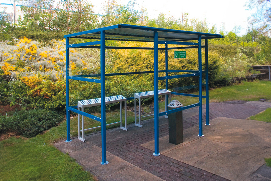 Smoking Shelter (Perspex sides & back)