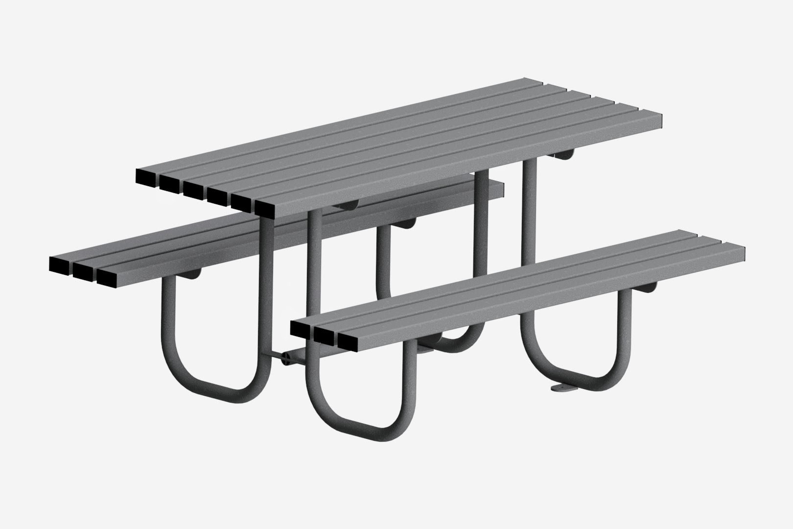 Triton Picnic Table & Benches Galvanised & Powder Coating Robust Outdoor Dining Solution
