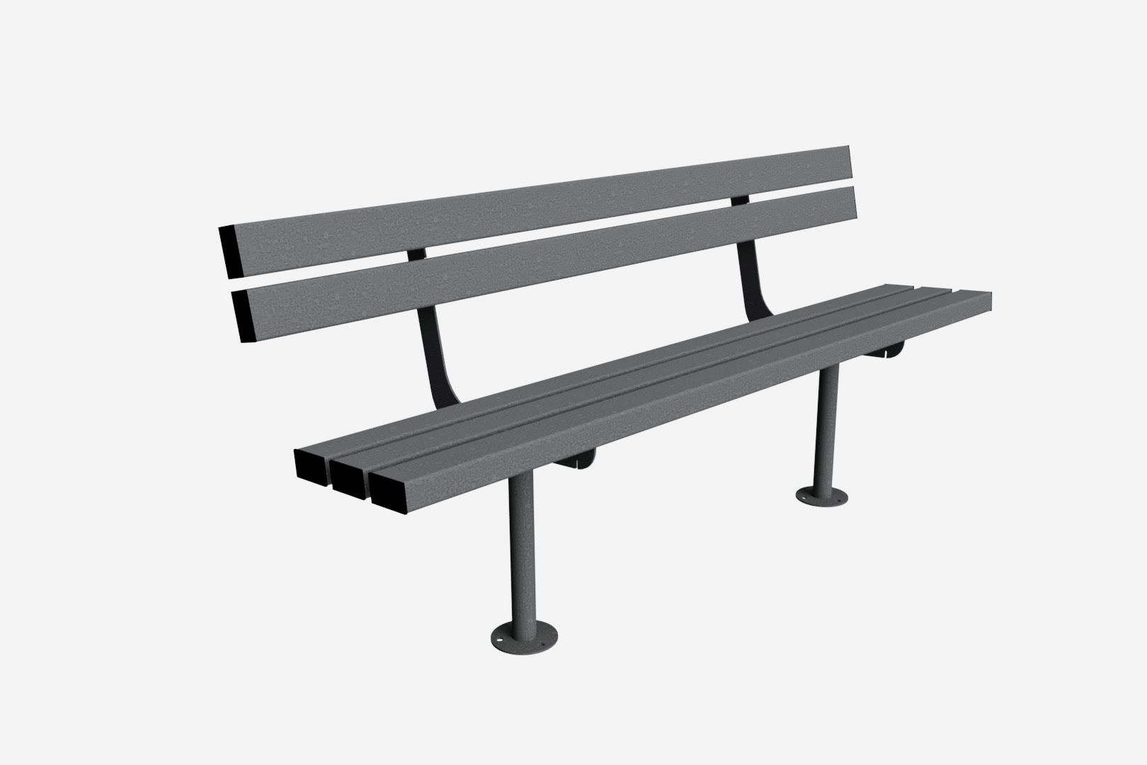 Triton 1800mm Backrest Seat Galvanised & Powder Coating Flexible Installation Options Perfect for Outdoor Relaxation